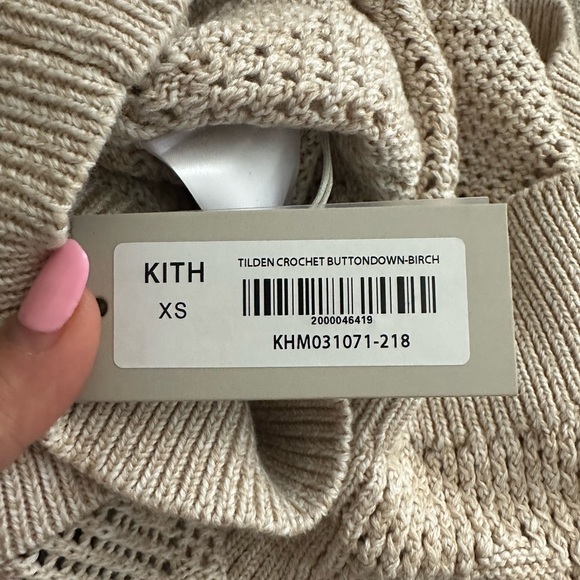 KITH TILDEN CROCHET BUTTONDOWN-BIRCH - Picture 7 of 8
